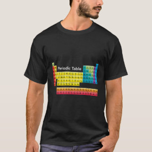 T-shirt Tableau périodique des couleurs des éléments