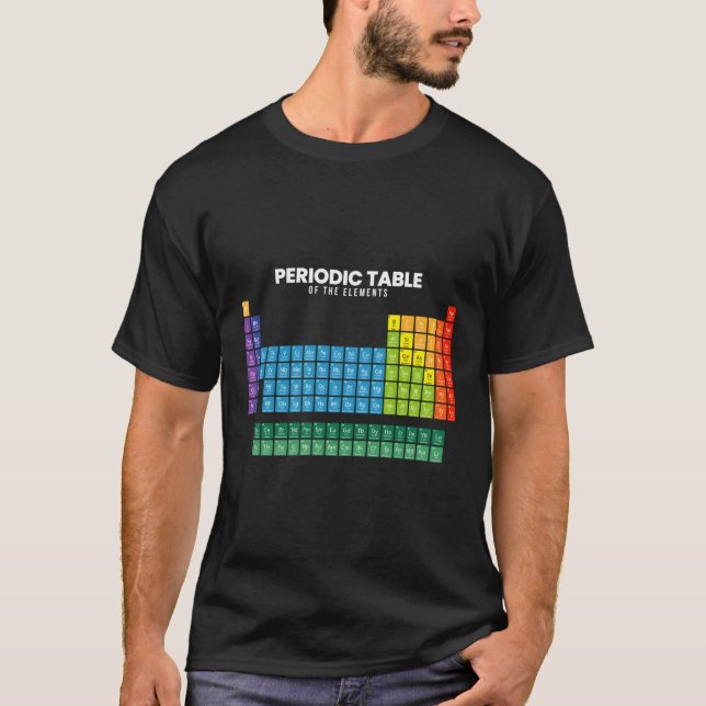 T-shirt Tableau Périodique Des Éléments (Devant)
