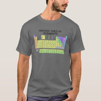 T-shirt Tableau Périodique Des Éléments Chimistes Cadeau N