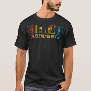 T-shirt Tableau périodique des éléments de tennis Chimie d