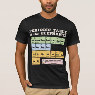 T-shirt Tableau périodique des éléphants