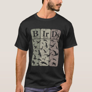 T-shirt Tableau périodique des oiseaux Elets Ornithologie