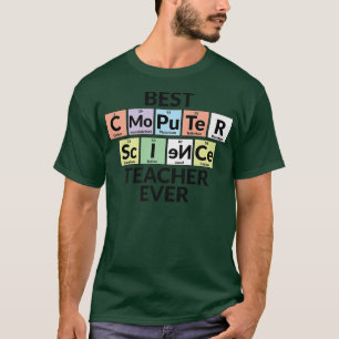 T-shirt Tableau périodique - Meilleur professeur d'informa