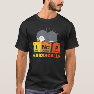 T-shirt Tableau Périodique Nap Cute Antarctique Animal Dor