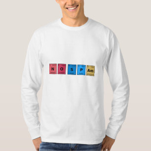 T-shirt Tableau périodique sans spam