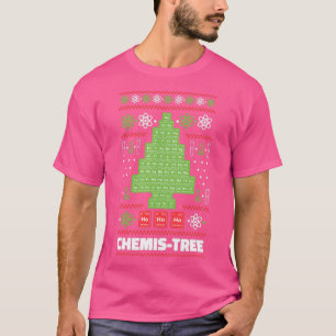 T-shirt Tableau périodique sapin de Noël Chemis Tree