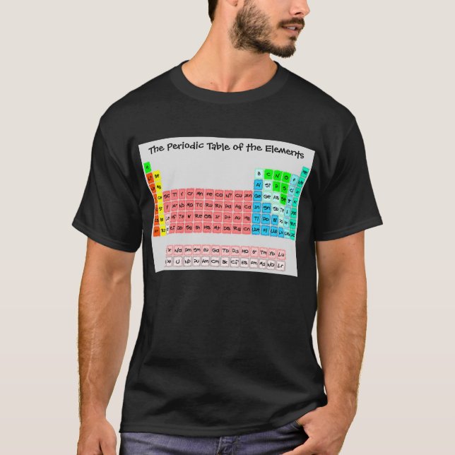 T-shirt Tableau périodique simple (style manuscrit) (Devant)