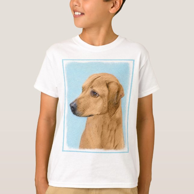 T-shirt Tableau Rhodesian Ridgeback - Art Chien original (Devant)