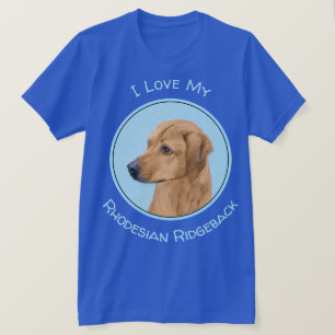 T-shirt Tableau Rhodesian Ridgeback - Art Chien original