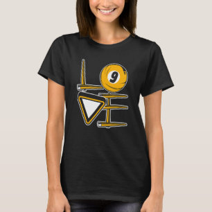 T-shirt Tables de billard Snooker Joueur de billard Billar