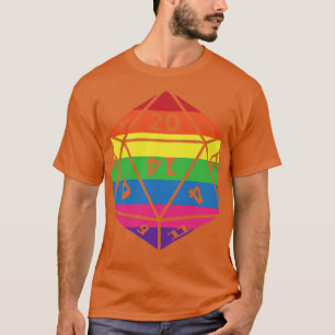 T-shirt Tabletop RPG Dice LGBTQIA Gamer