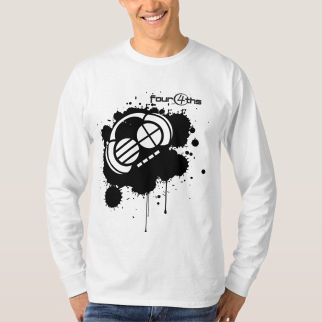T-shirt Tache de Four4ths_Black sur le blanc (Devant)