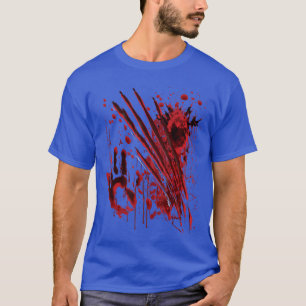 T-shirt Tache de sang sanglant Halloween sang taché drôle