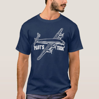 T-shirt Tâche pilote Flugzeug Propellermaschine Geschenk