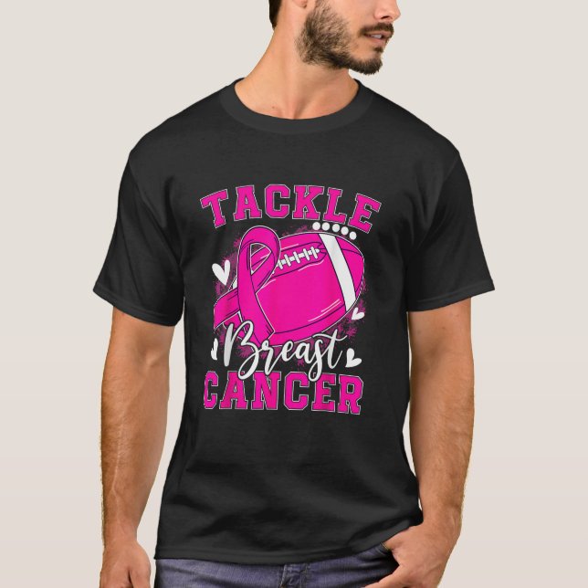 T-shirt Tackball Pink Ribbon Prix du cancer du sein (Devant)