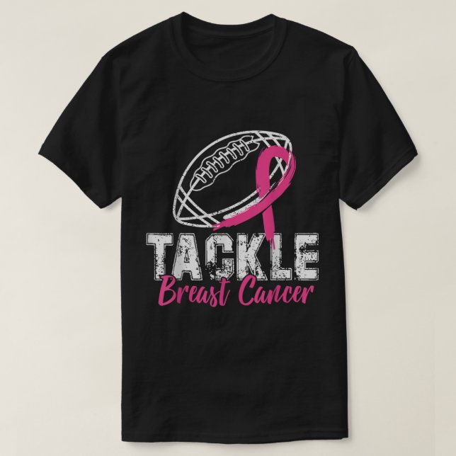 T-shirt Tacker Cancer du sein Chemise Sensibilisation Foot (Design devant)