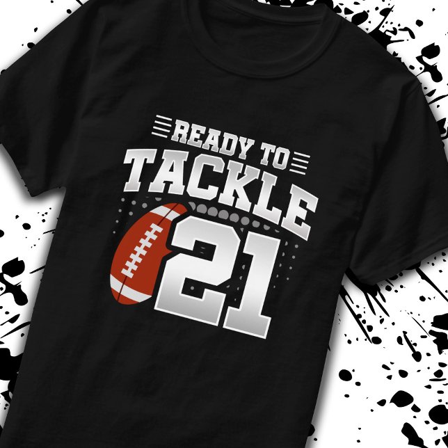 T-shirt Tackle 21e anniversaire de 21 ans Couples (Créateur téléchargé)