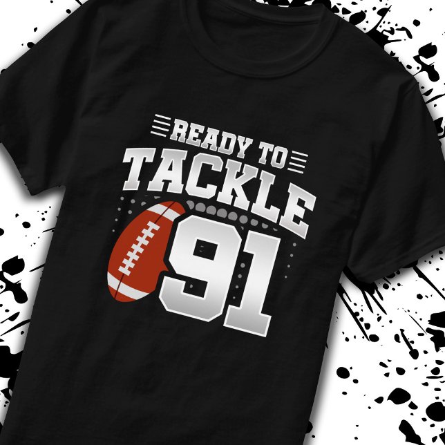 T-shirt Tackle 91e anniversaire 91 ans anniversaire des co (Créateur téléchargé)