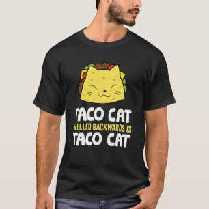 T-shirt Taco Cat Écrit à l'Envers Est Taco Cat Taco Mexica