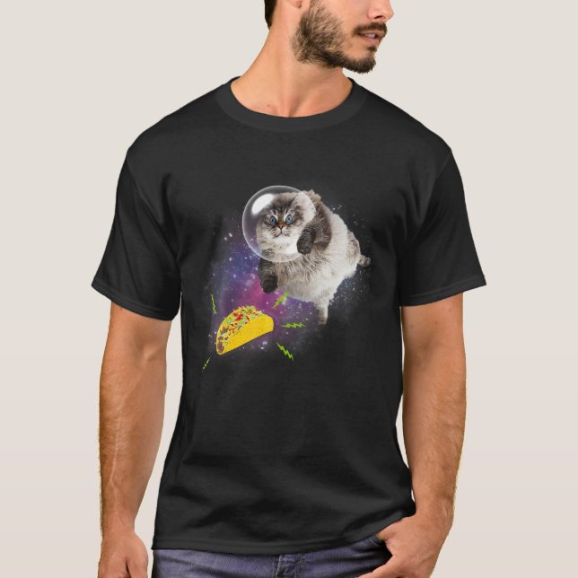T-shirt Taco Cat, Mens Taco, Mens Taco, Cat (Devant)