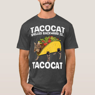 T-shirt Taco    CatTacocat Écrit À L'Arrière Est Tacocat