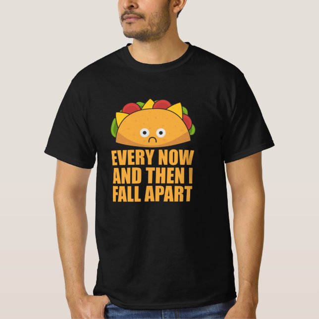 T-shirt Taco - De temps en temps je me désagrège Cinco de  (Devant)