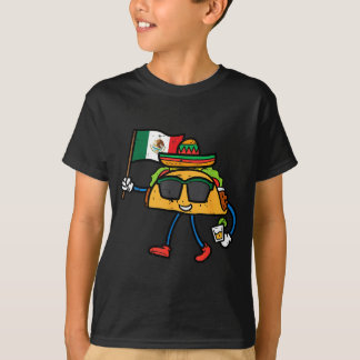T-shirt Taco Drapeau Mexique Cinco De Mayo Mexicain