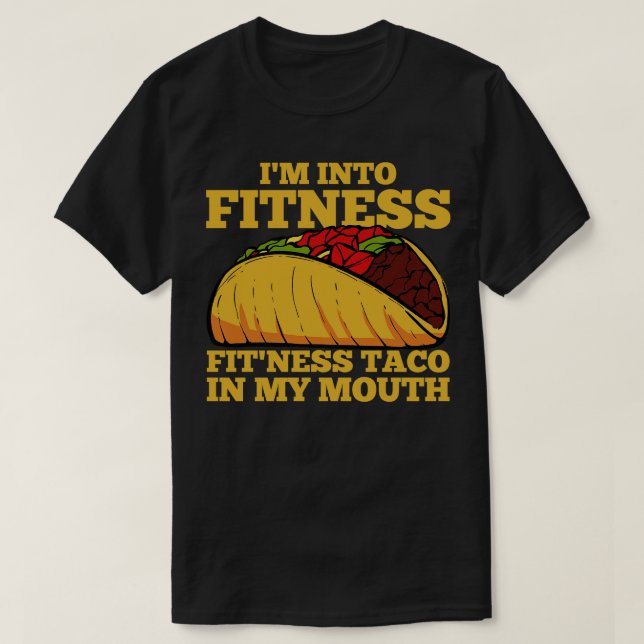 T-shirt Taco Fitness entraînement mexicain (Design devant)