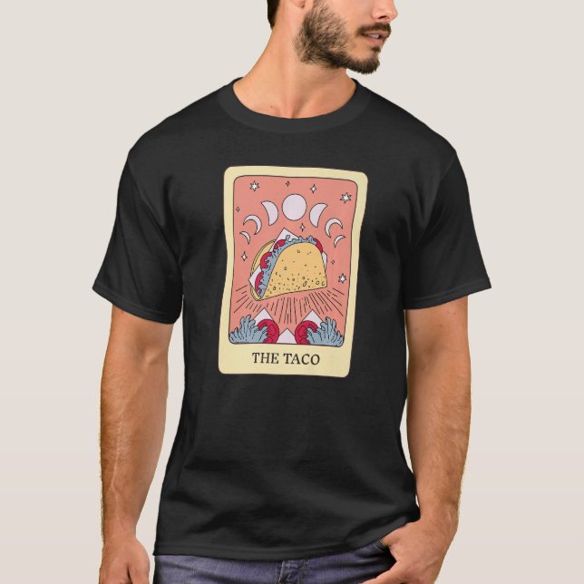 T-shirt Taco Foodie Tarot Card Taco Lover Fortune Tell (Devant)
