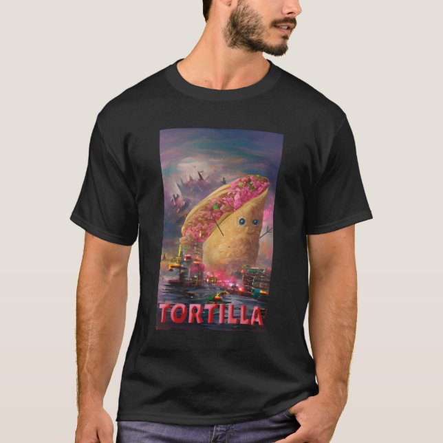 T-shirt Taco Godzilla Tortilla 436png436 (Devant)