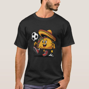 T-shirt Taco Jouant Au Football Mexicain Cinco De Mayo Som