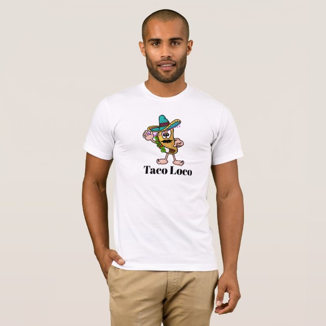 T-shirt Taco Loco (Devant entier)