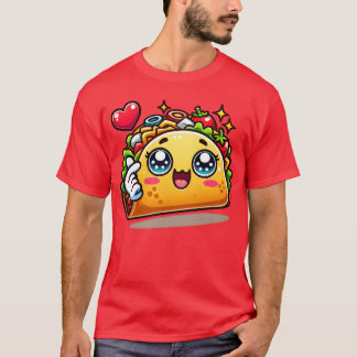 T-shirt Taco Love Adorable Food Illustration family
