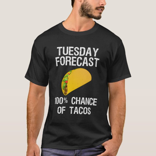T-shirt Taco Mardi Taco Prévision (Devant)