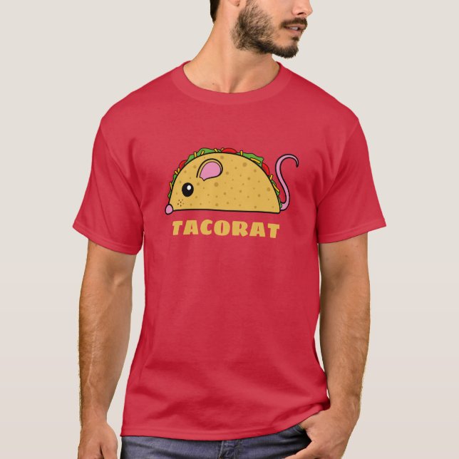 T-shirt Taco Rat (Texte Jaune) (Devant)