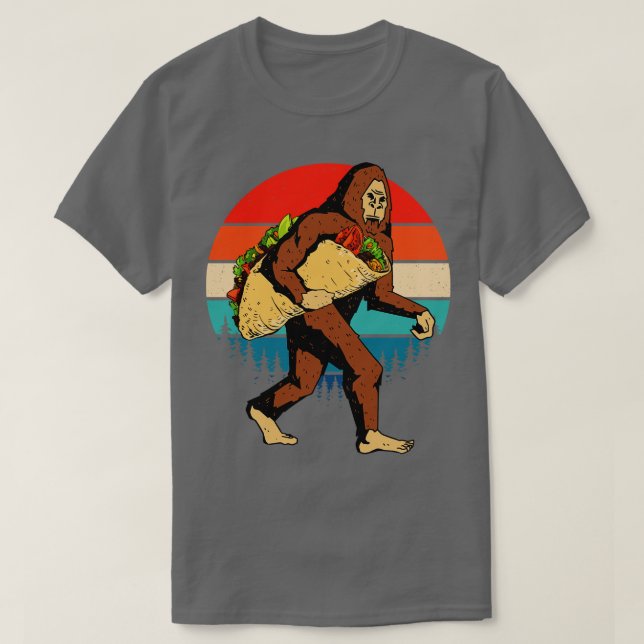 T-shirt Taco Retro Sunset (Design devant)
