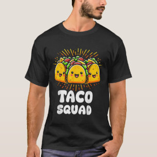 T-shirt Taco Squad Funny Fiesta Group Conception alimentai