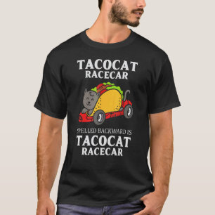 T-shirt Tacocat Course Spelled à l'envers Taco   Joli Chat