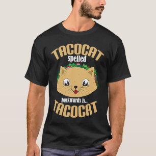 T-shirt TACOCAT Écrit À L'Arrière Est TACOCAT Taco Et Chat
