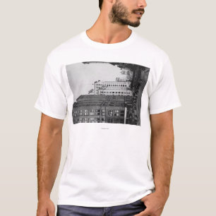 T-shirt Tacoma, WA - vue du centre de rues principales