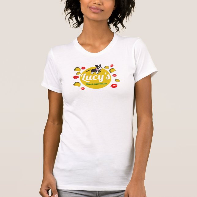 T-shirt Tacos and Kisses de Lucy - Femmes (Devant)