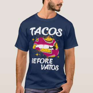 T-shirt Tacos avant Vatos Drôle de Slang hispanique Nourri
