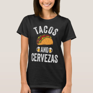 T-shirt Tacos Et Cervezas Chemise Drôle Cinco De Mayo Mexi