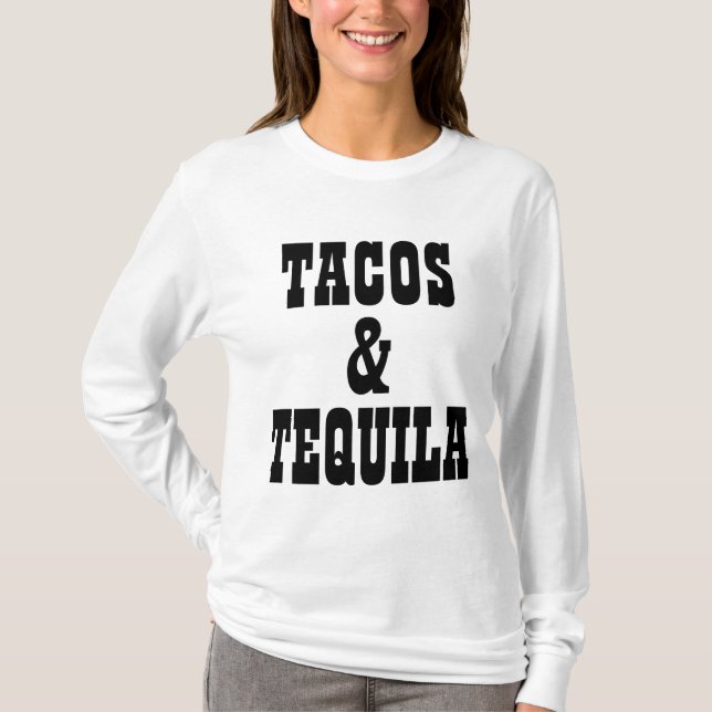 T-shirt Tacos et tequila (Devant)