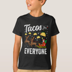 T-shirt Tacos Pour Tous Noël Taco Drôle Noël Père Noël