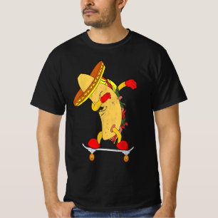 T-shirt Tacos Skateboard   Cadeau Pour Patineurs