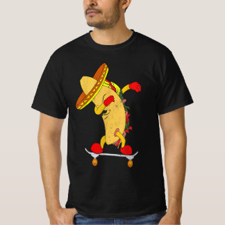T-shirt Tacos Skateboard | Cadeau Pour Patineurs