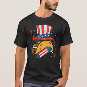 T-shirt Tacos Us Casquette Drapeau 4 juillet Mexicain