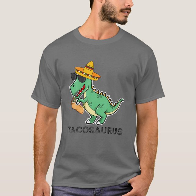 T-shirt Tacosaurus Rex Dinosaur Taco Kids Cinco De Mayo Pa (Devant)