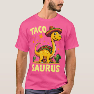 T-shirt Tacosaurus Taco Dinosaur Dino Dino Cinco De Mayo